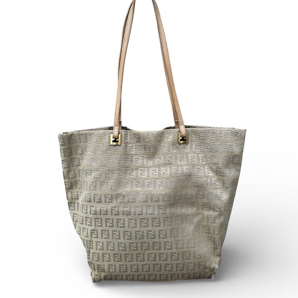 Fendi Handbags - Vintage Fendi Zucca FF Canvas Tote | Made in Italy